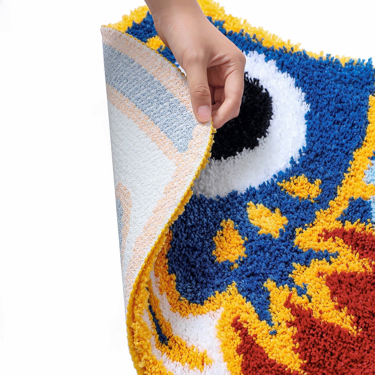 Rynx | Cute blue koi fish bath mat, Japanese carp bath rug