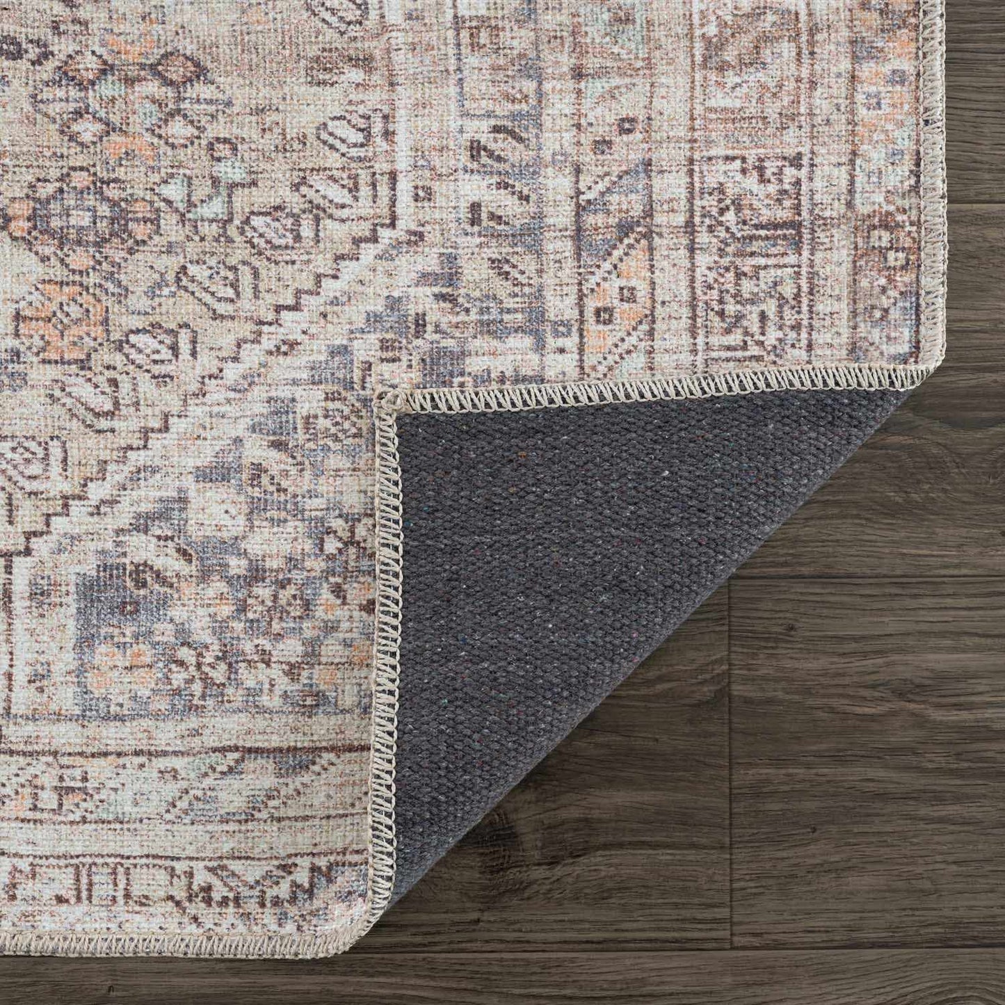 Rynx | Boho Tan Washable Rug