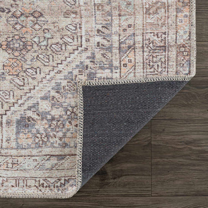 Rynx | Boho Tan Washable Rug