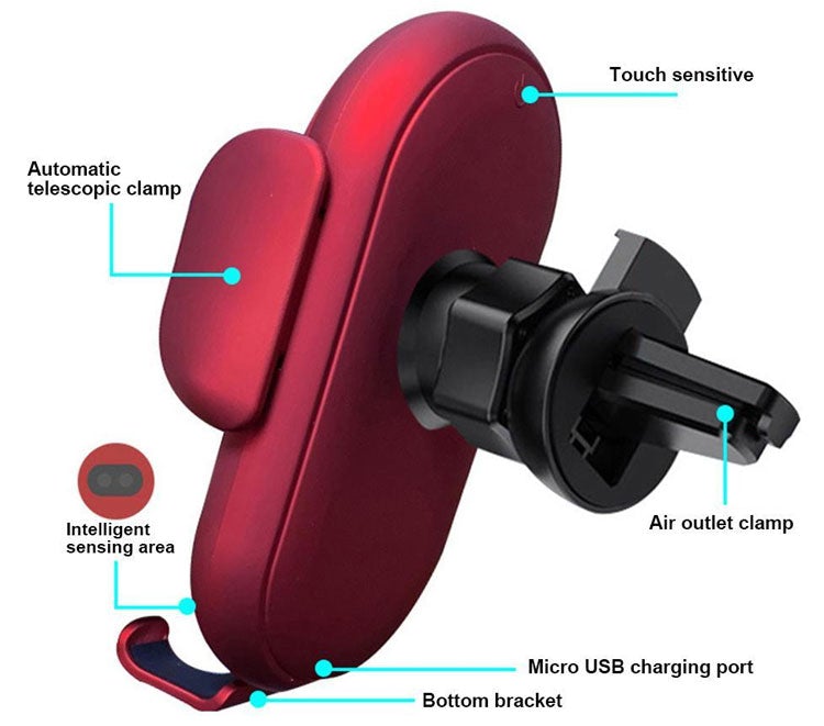 Rynx | Smart Wireless Auto-Sensing Car Phone Mount Charger