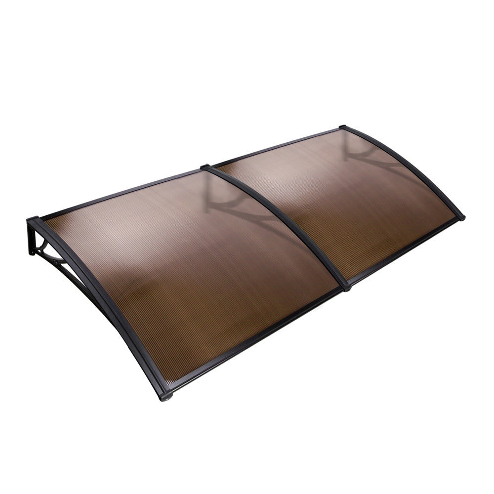 RYNX | Window Door Awning Door Canopy Patio UV Sun Shield BROWN  DIY