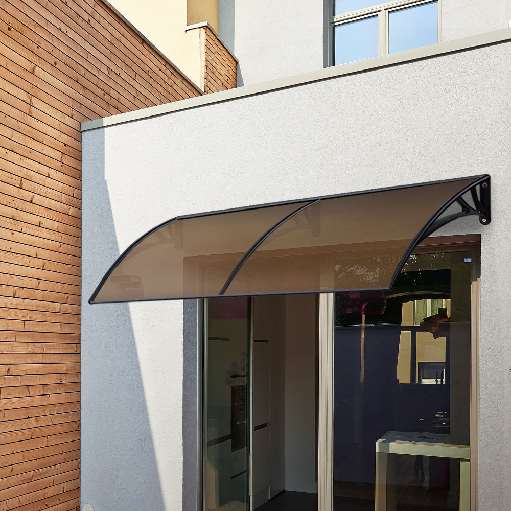 RYNX | Window Door Awning Door Canopy Patio UV Sun Shield BROWN  DIY