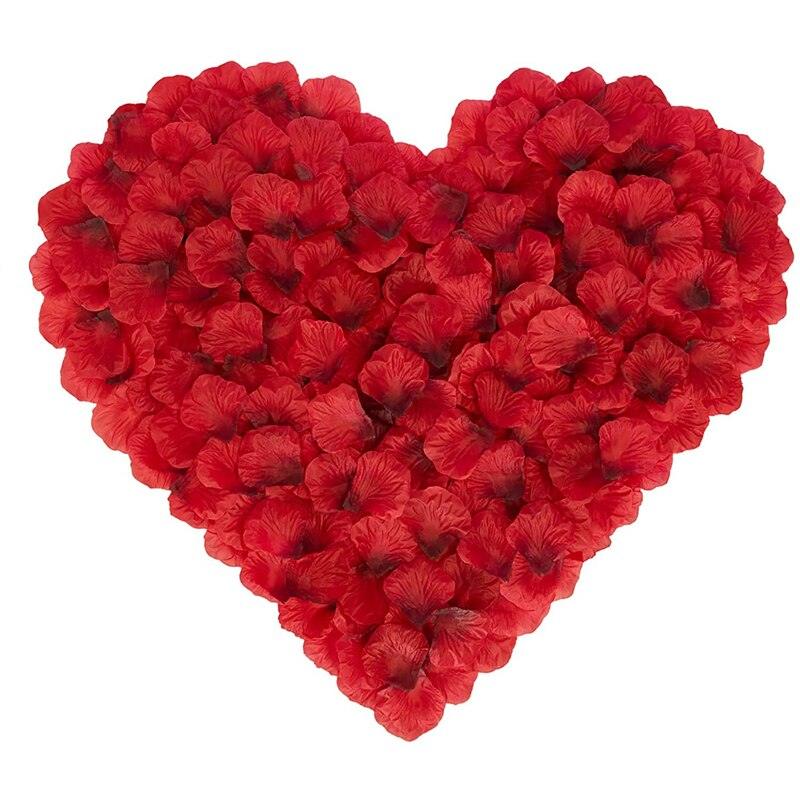 Rynx | Romantic Elegance Silk Rose Petals Collection: 1000 Luxurious Red Petals for Memorable Celebrations