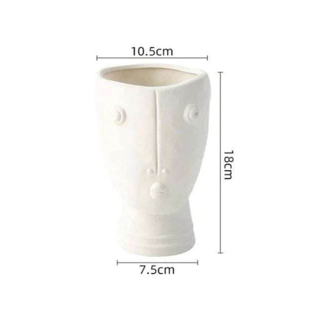 Rynx | Abstract Face Garden Vase