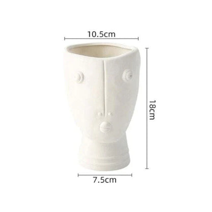 Rynx | Abstract Face Garden Vase