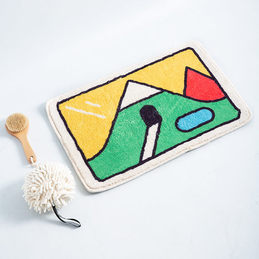 Rynx | Abstract Hills and Caves Bath Mat