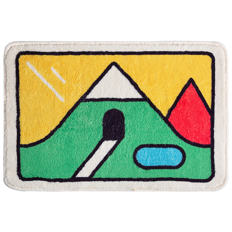 Rynx | Abstract Hills and Caves Bath Mat