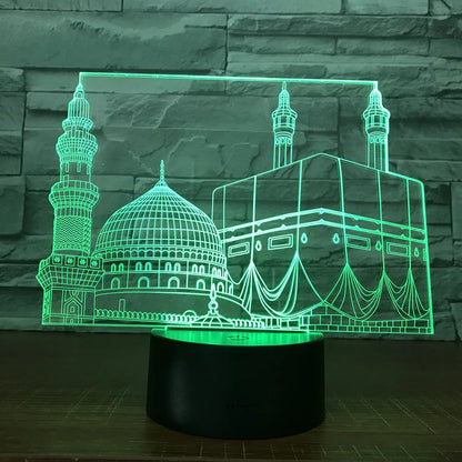 Rynx | SpiritGlow - LED Table Lamp in Mosque Design, 3D Lighting for Spiritual Atmosphere