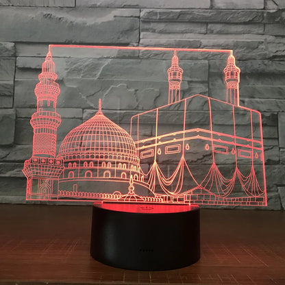Rynx | SpiritGlow - LED Table Lamp in Mosque Design, 3D Lighting for Spiritual Atmosphere