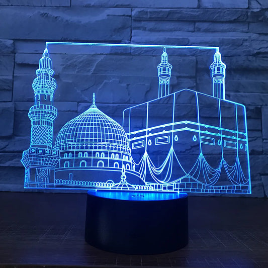 Rynx | SpiritGlow - LED Table Lamp in Mosque Design, 3D Lighting for Spiritual Atmosphere
