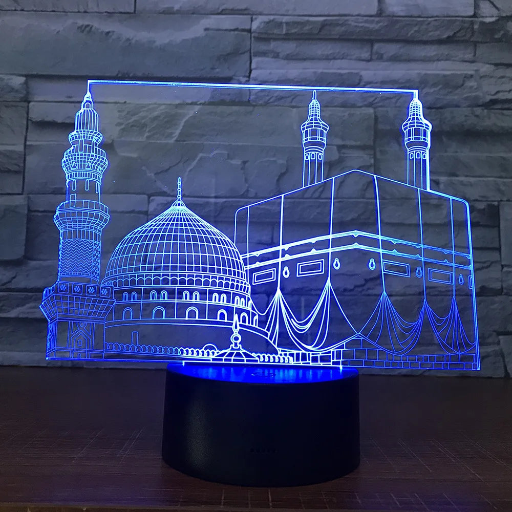 Rynx | SpiritGlow - LED Table Lamp in Mosque Design, 3D Lighting for Spiritual Atmosphere
