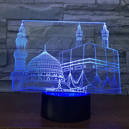 Rynx | SpiritGlow - LED Table Lamp in Mosque Design, 3D Lighting for Spiritual Atmosphere
