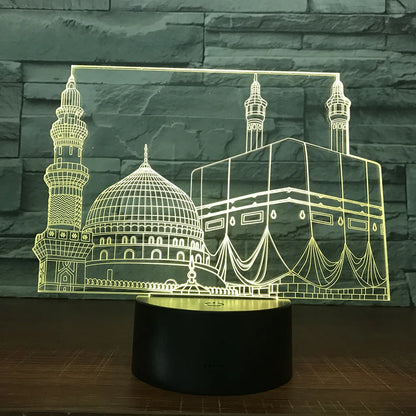Rynx | SpiritGlow - LED Table Lamp in Mosque Design, 3D Lighting for Spiritual Atmosphere