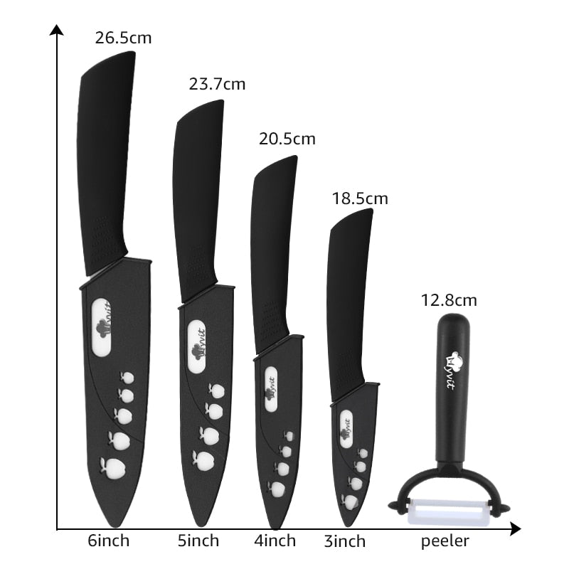 Rynx | Ceramic Kitchen Chef Mastery Knife Set