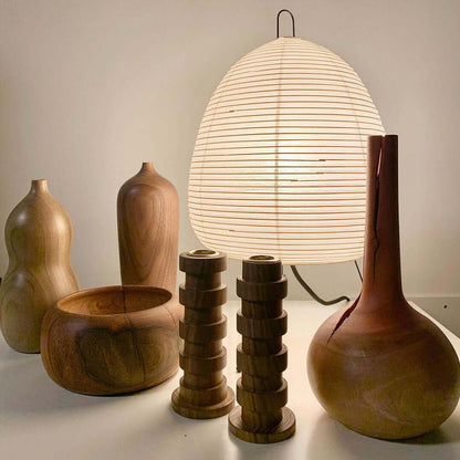 Rynx | HikariLoom Washi Table Lamp | Handmade Lighting | Japanese Design | Natural Elegance