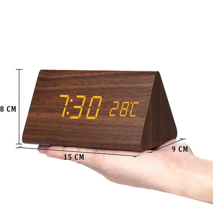 RYNX | Stay Punctual In Style – Designer Led Alarm Clock In Wood