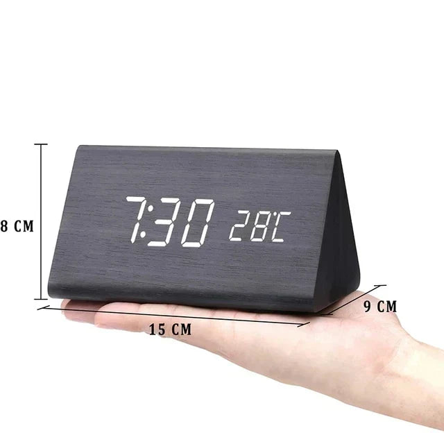 RYNX | Stay Punctual In Style – Designer Led Alarm Clock In Wood