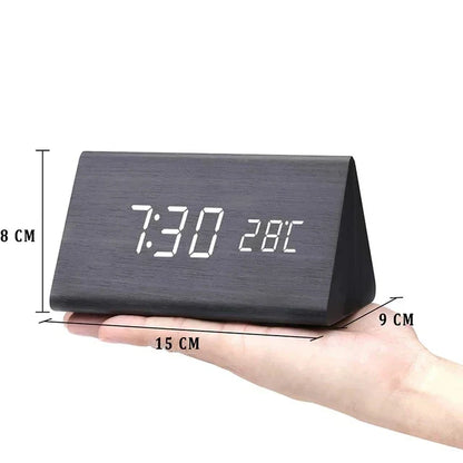 RYNX | Stay Punctual In Style – Designer Led Alarm Clock In Wood