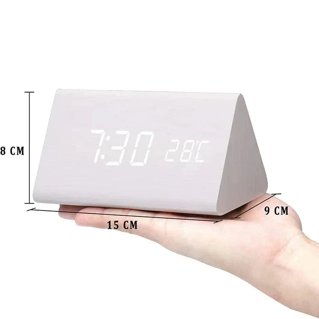 RYNX | Stay Punctual In Style – Designer Led Alarm Clock In Wood
