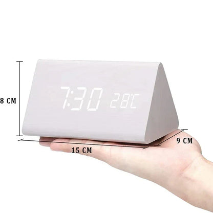 RYNX | Stay Punctual In Style – Designer Led Alarm Clock In Wood