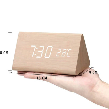 RYNX | Stay Punctual In Style – Designer Led Alarm Clock In Wood