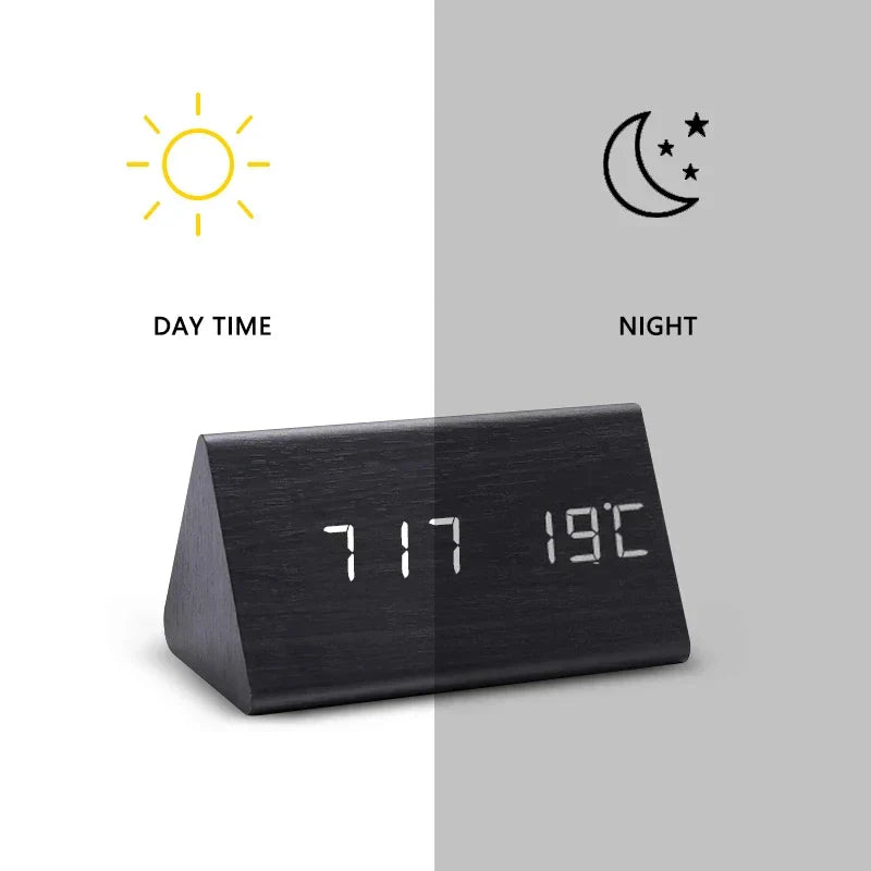 RYNX | Stay Punctual In Style – Designer Led Alarm Clock In Wood