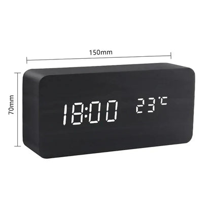 RYNX | Stay Punctual In Style – Designer Led Alarm Clock In Wood