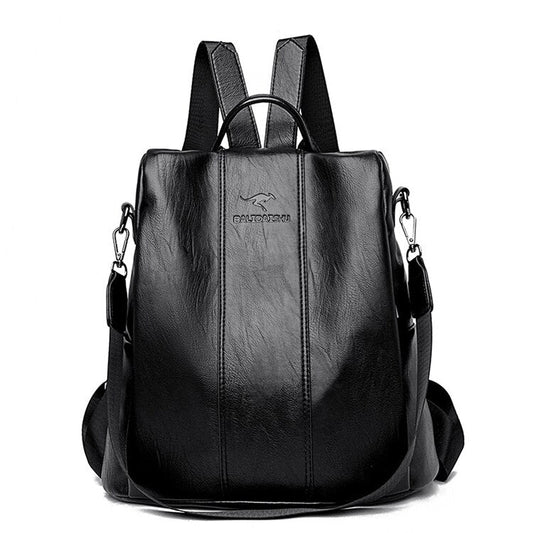Rynx | Theft-Proof Leather Backpack for Women in Vintage Style