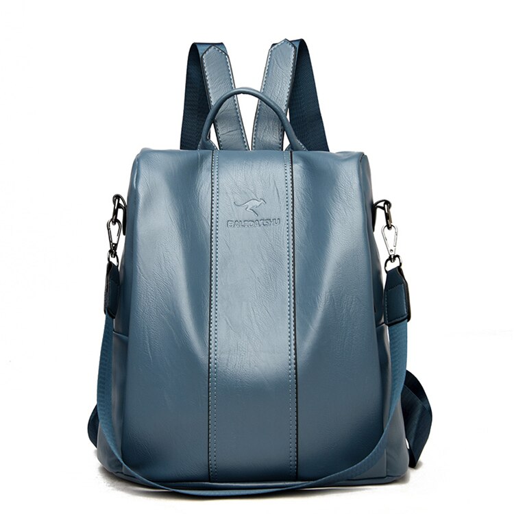 Rynx | Theft-Proof Leather Backpack for Women in Vintage Style