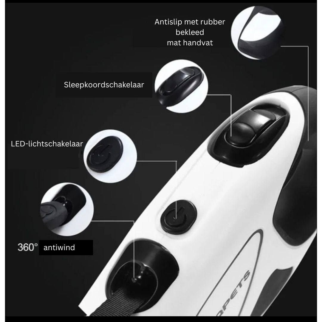 RYNX | Luxury LED Retractable Dog Leash with Ergonomic Grip