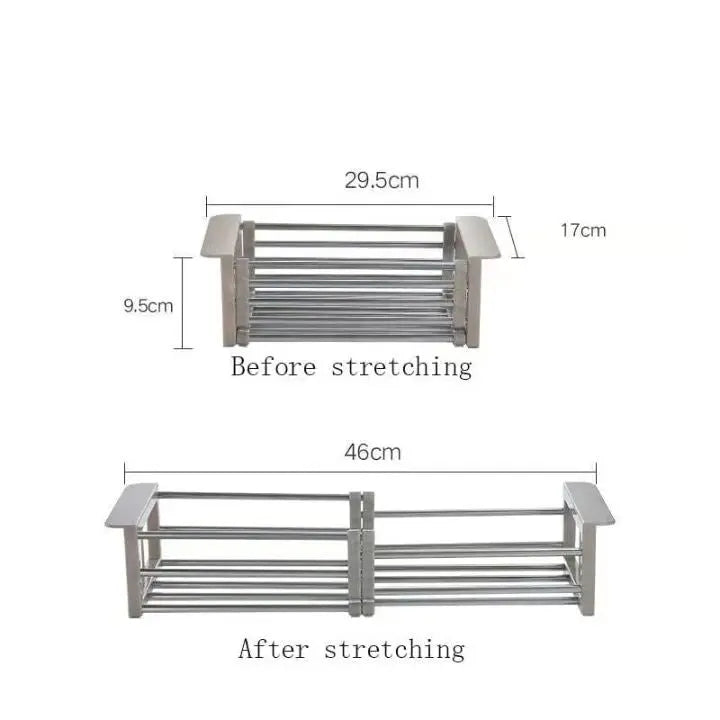 Rynx | Extendable Dish Rack – Drying & Washing Possible in the Smallest Space