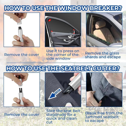 Rynx | Auto emergency hammer with glass breaker – Reliable & life-saving in an emergency
