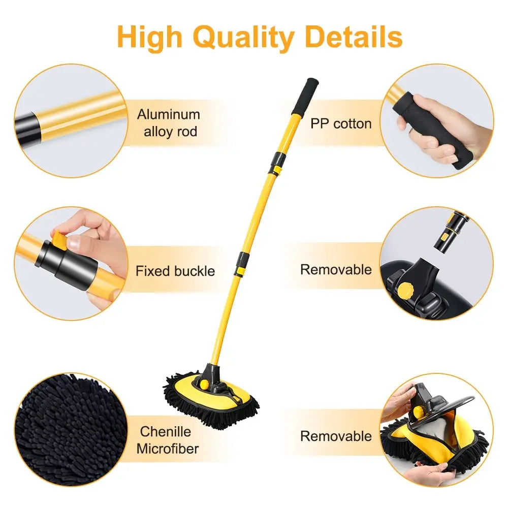 Rynx | Auto Cleaning Brush - For hard-to-reach areas and streak-free cleaning