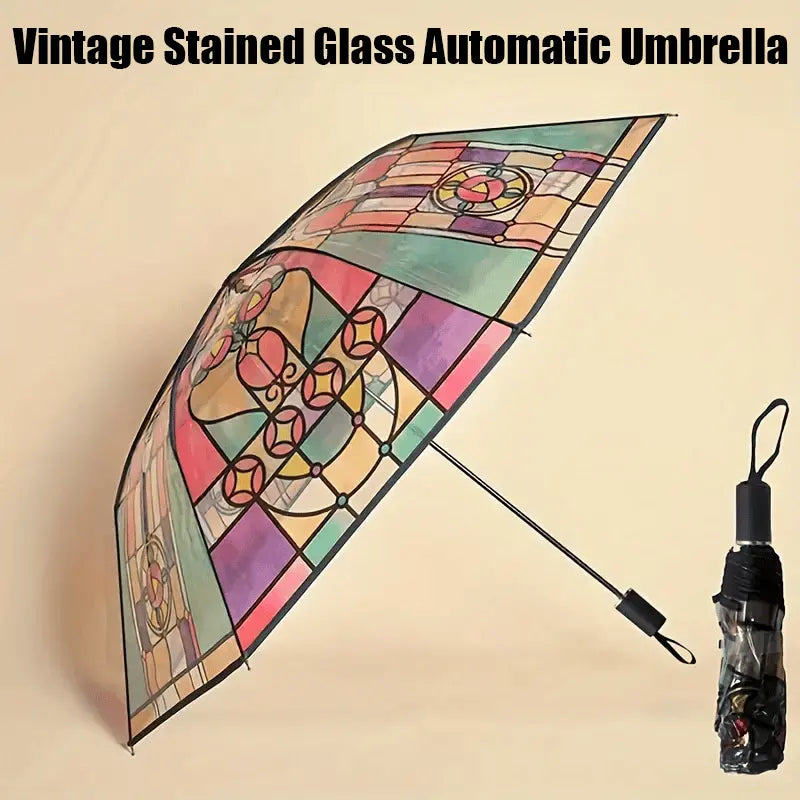 Rynx | Automatic umbrella in vintage style – Inspired by poetry & glass art