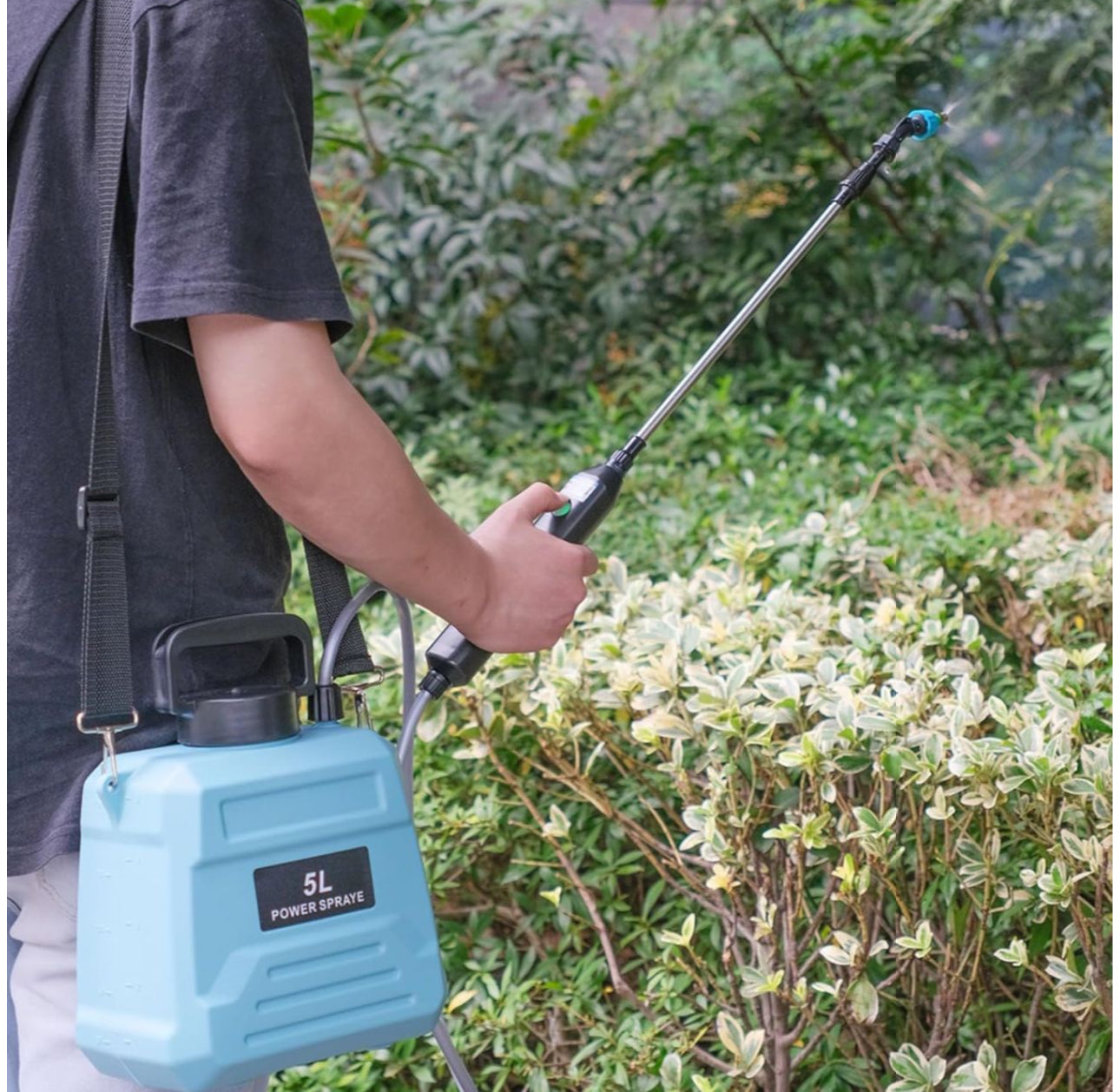 Rynx | Electric Garden Sprayer Battery Operated Automatic Garden Plant Misting Device Rechargeable 5L