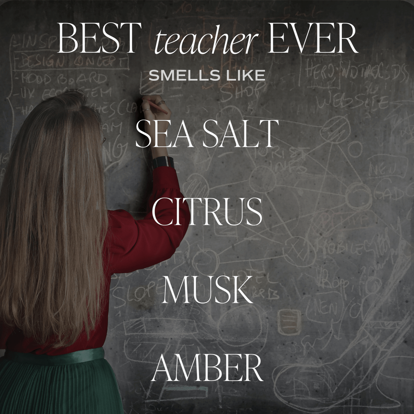 Rynx | Best Teacher All Soy Candle - Clear Jar - 9 oz (Salt and Sea)