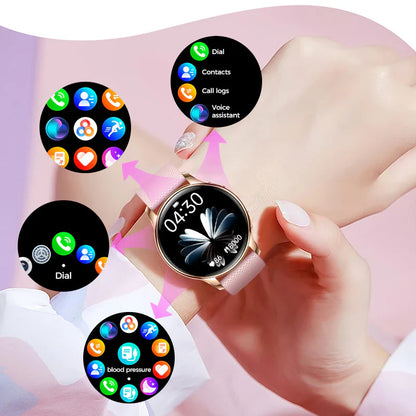 Rynx | Smartwatch with HD display, Bluetooth call, heart & sleep monitor, IP68 waterproof, Android/iOS