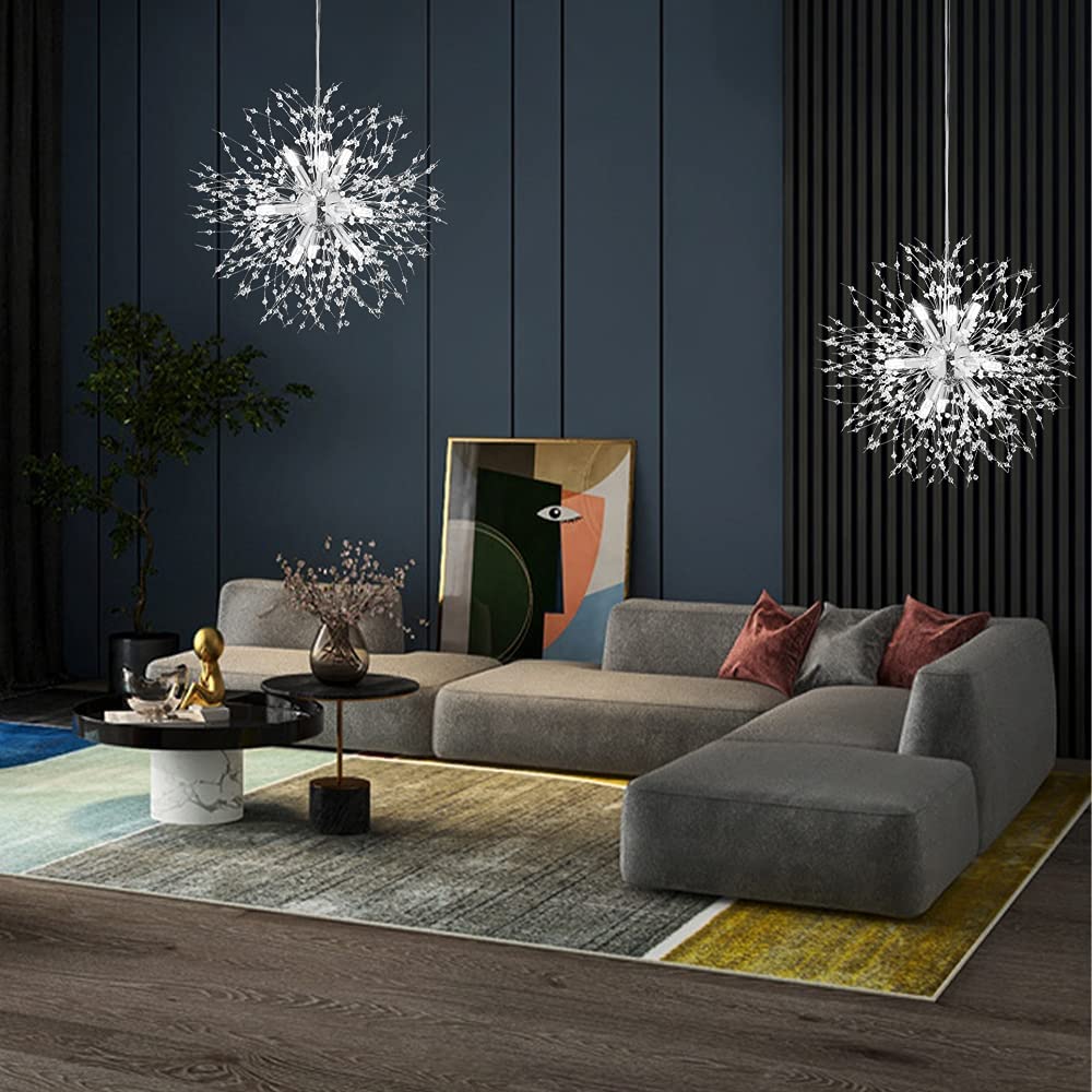 Rynx | Crystal Fireworks Pendant Light Chrome
