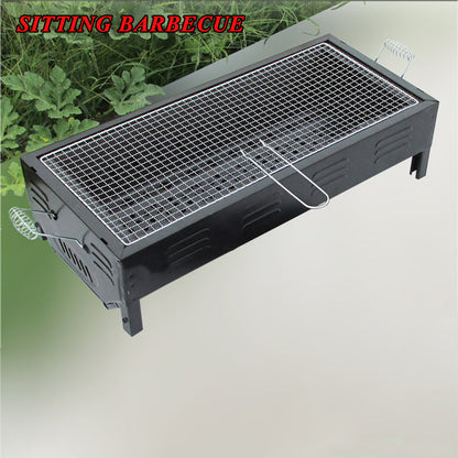 RYNX | Size Portable Hibachi Outdoor BBQ Barbecue Grill Sets Charcoal Picnic Hiking Party Festival Camping