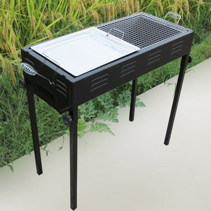 RYNX | Size Portable Hibachi Outdoor BBQ Barbecue Grill Sets Charcoal Picnic Hiking Party Festival Camping