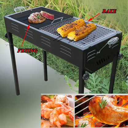 RYNX | Size Portable Hibachi Outdoor BBQ Barbecue Grill Sets Charcoal Picnic Hiking Party Festival Camping