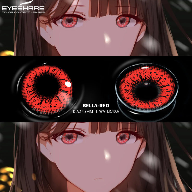 Rynx Cosplay Bella Red 14.5mm 1 Pair | 1 Year