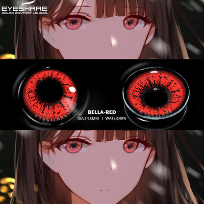 Rynx Cosplay Bella Red 14.5mm 1 Pair | 1 Year