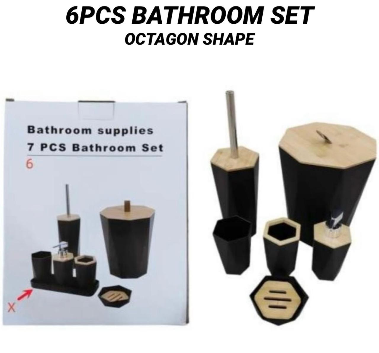 Rynx | Luxury Bathroom Set Octagonal 6-piece Set
