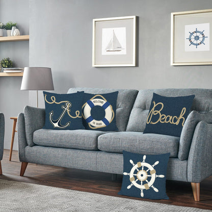 Rynx | Nautical Rowing Anchor Throw Pillow Covers