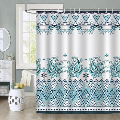 Rynx | Boho Paisley Floral Shower Curtain