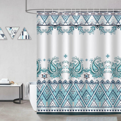 Rynx | Boho Paisley Floral Shower Curtain
