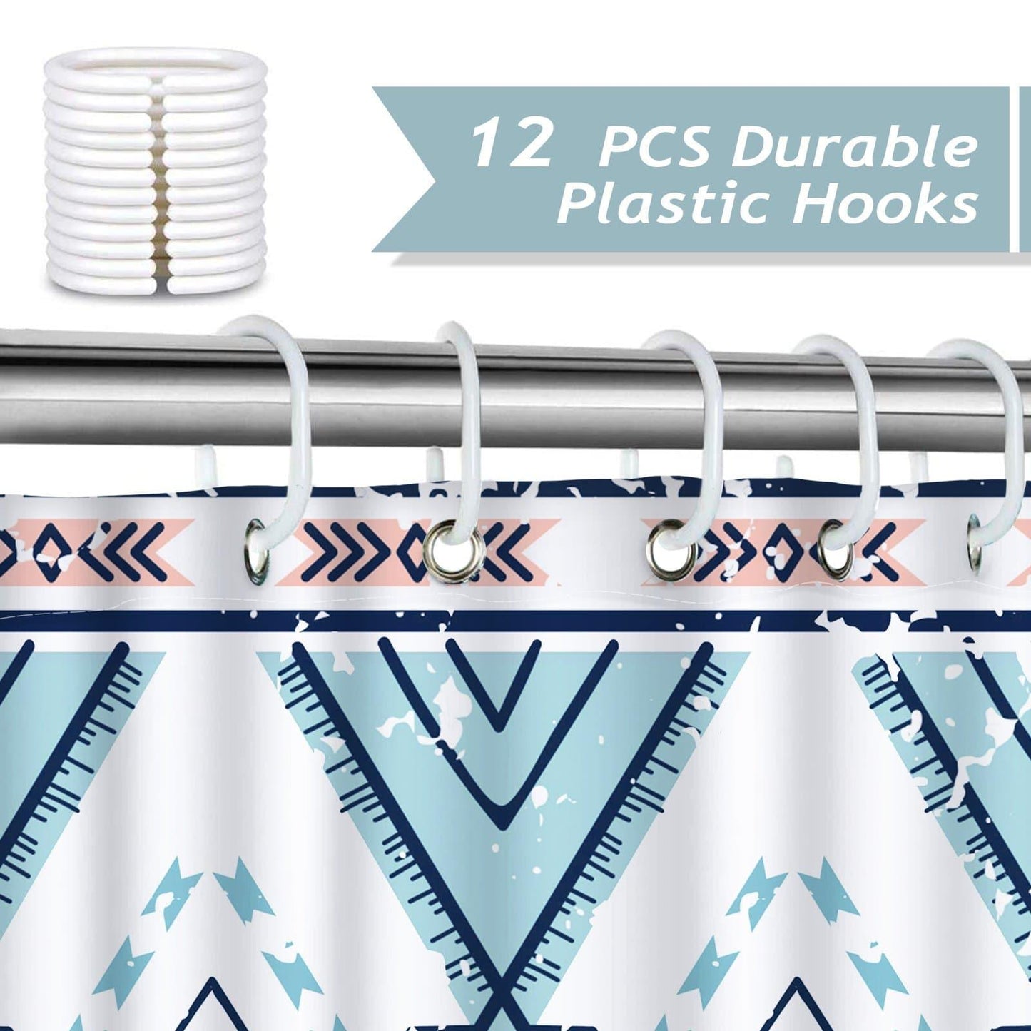 Rynx | Boho Paisley Floral Shower Curtain
