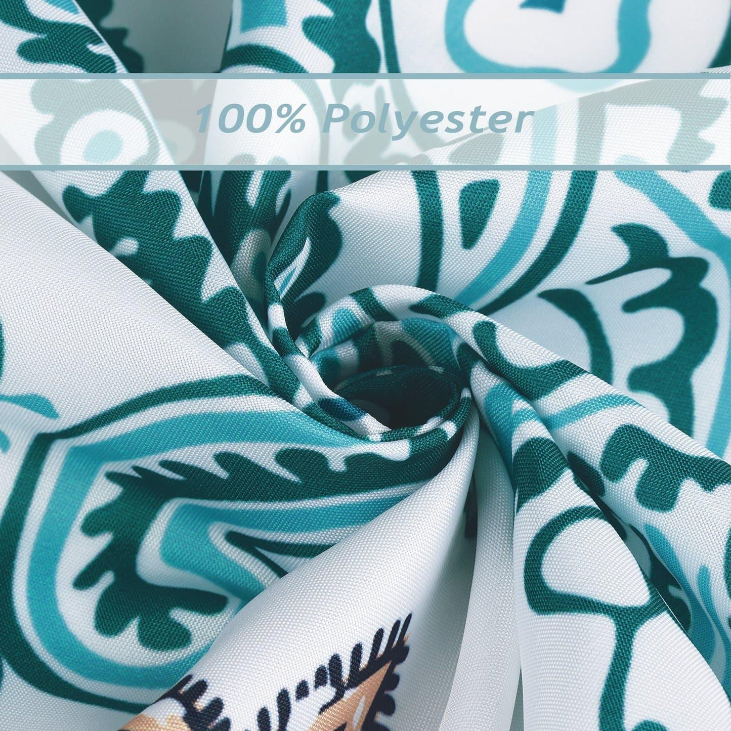 Rynx | Boho Paisley Floral Shower Curtain