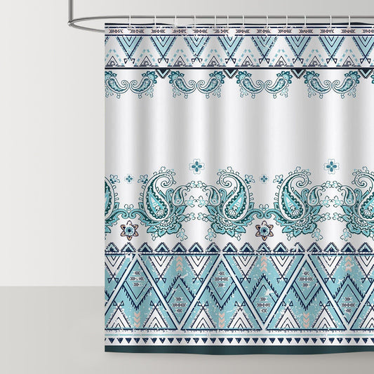 Rynx | Boho Paisley Floral Shower Curtain